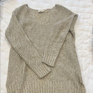 Cream V-Neck Sweater